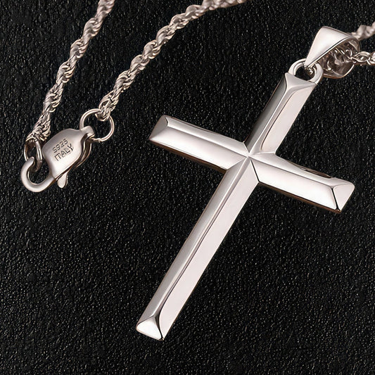 Sterling Silver Cross & Necklace