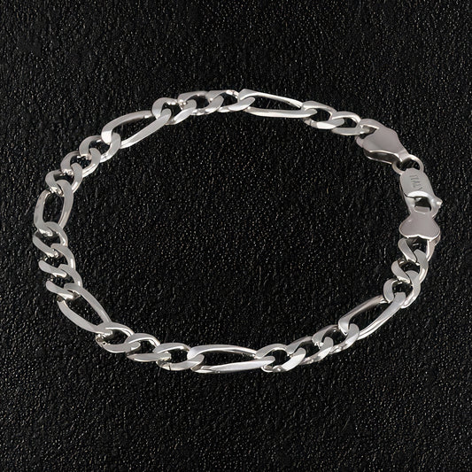 Sterling Silver Figaro Bracelet