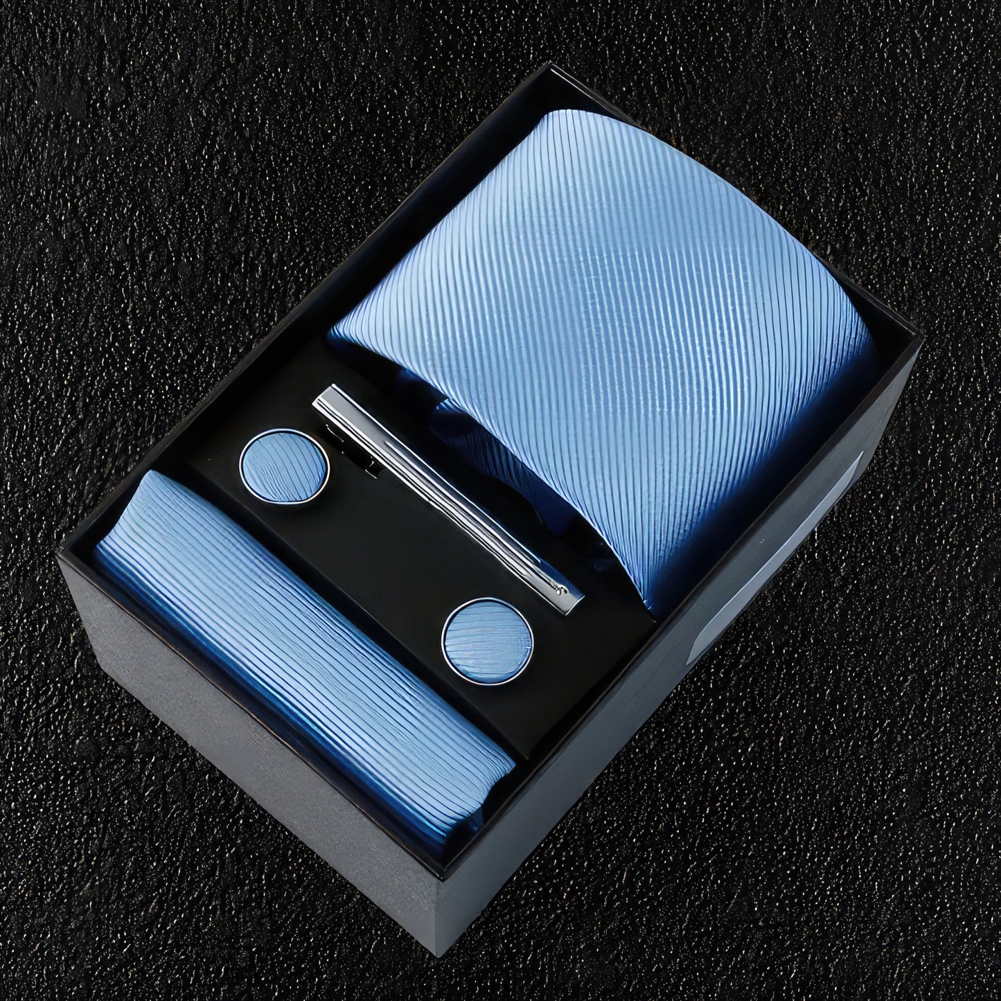 Sky Blue Silk Tie Boxed Gift Set
