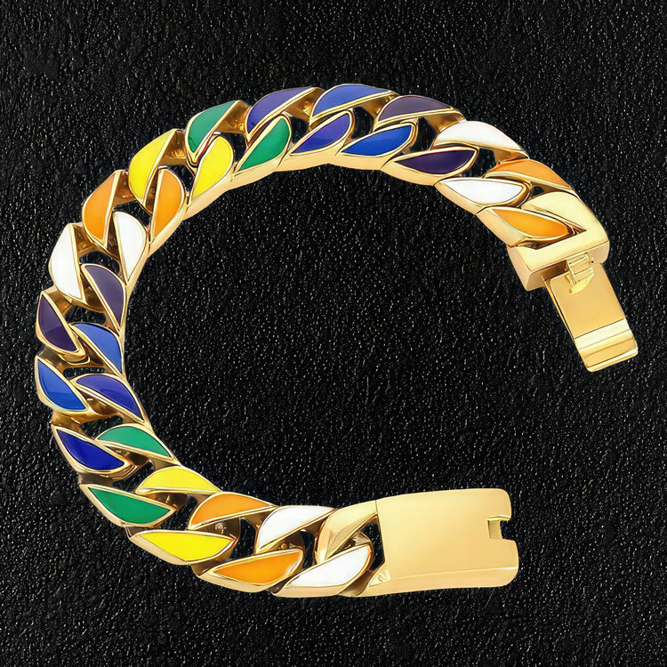 Cuban Bracelet Of Many Colours