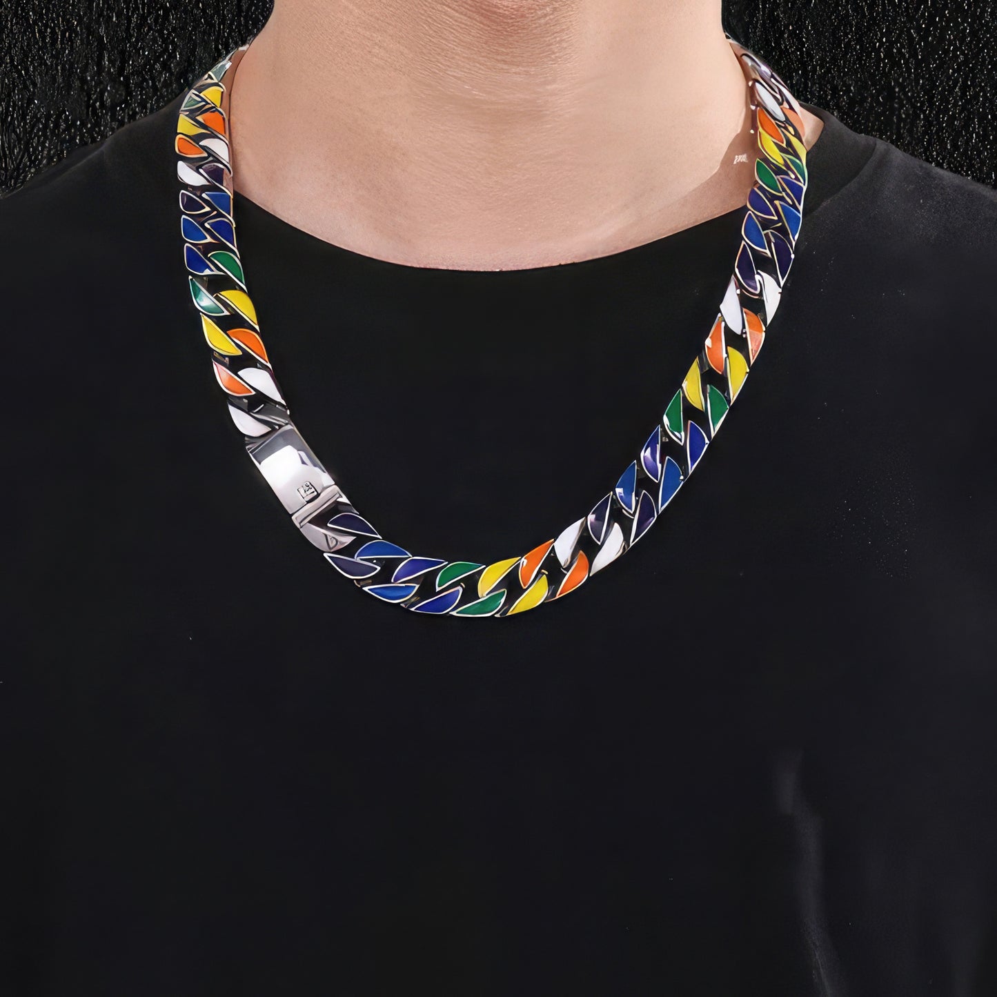 Cuban Necklace Of Many Colours