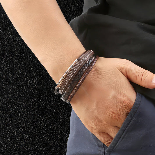 4 Styles in 1 Leather Bracelet