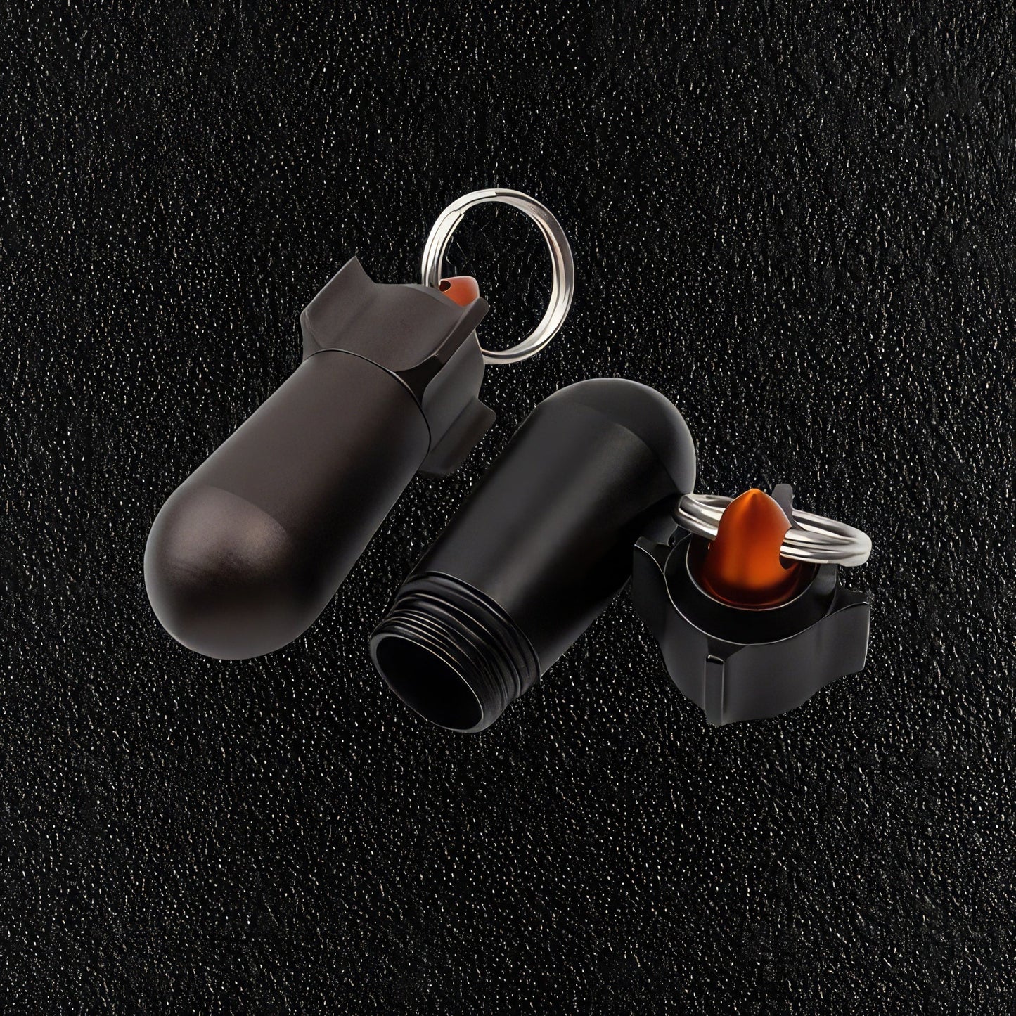 Bomb Keychain Pill Container