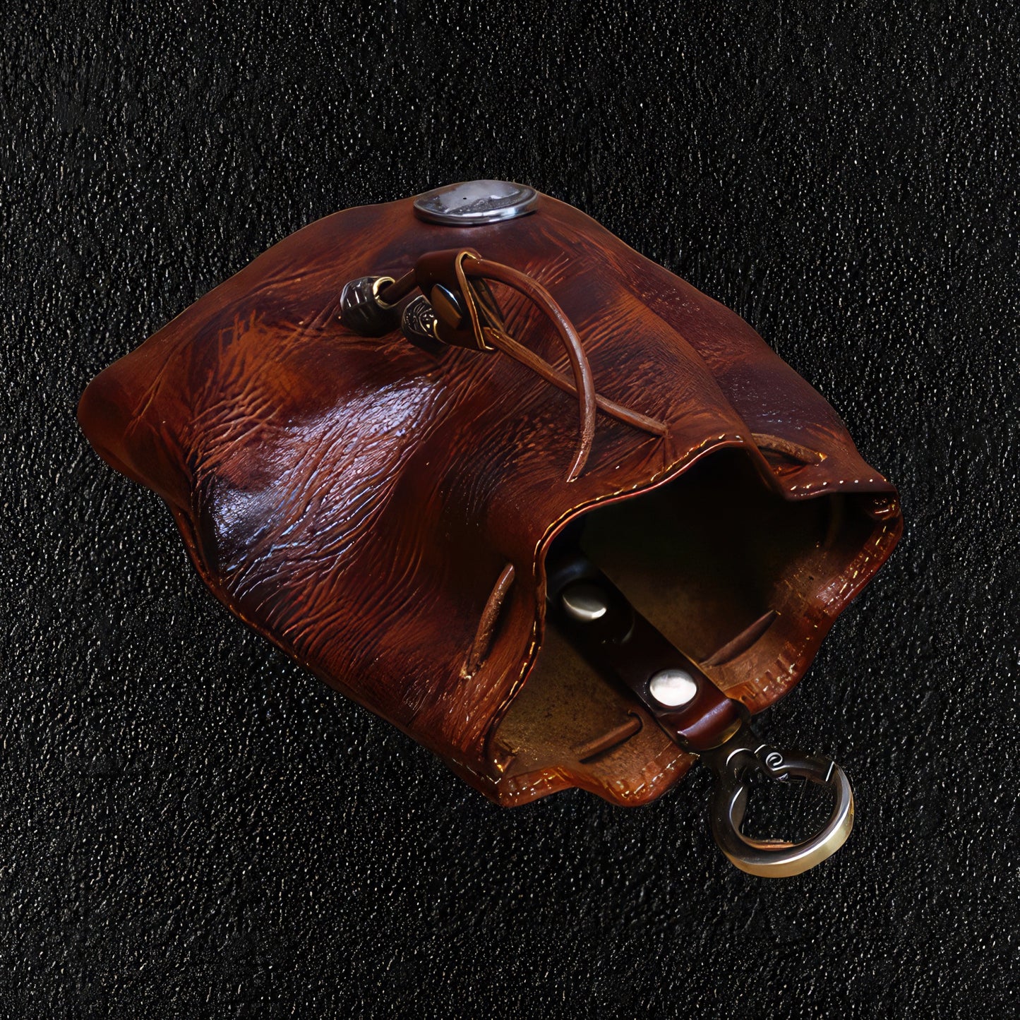 Men's Leather Coin Bag