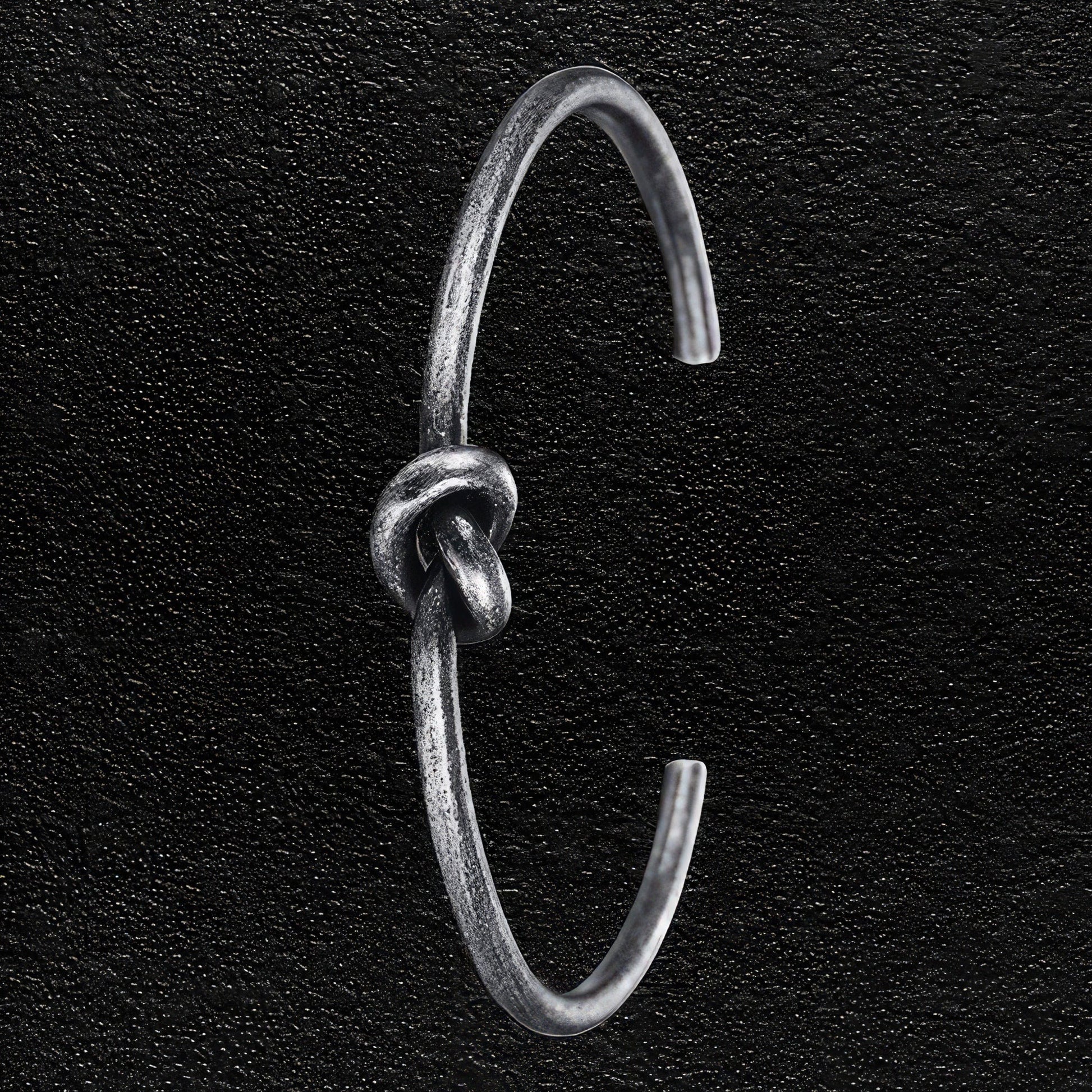 Raw Love Knot Bangle For Men