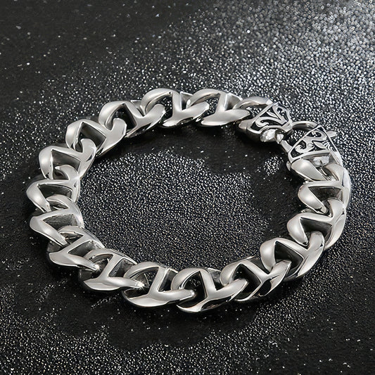 Stainless Steel H Link Bracelet