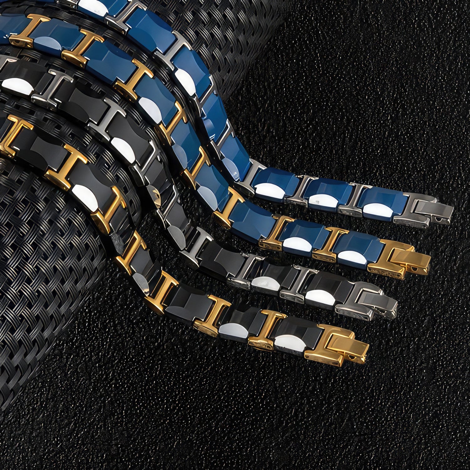 Men's Ceramic Link Bracelets