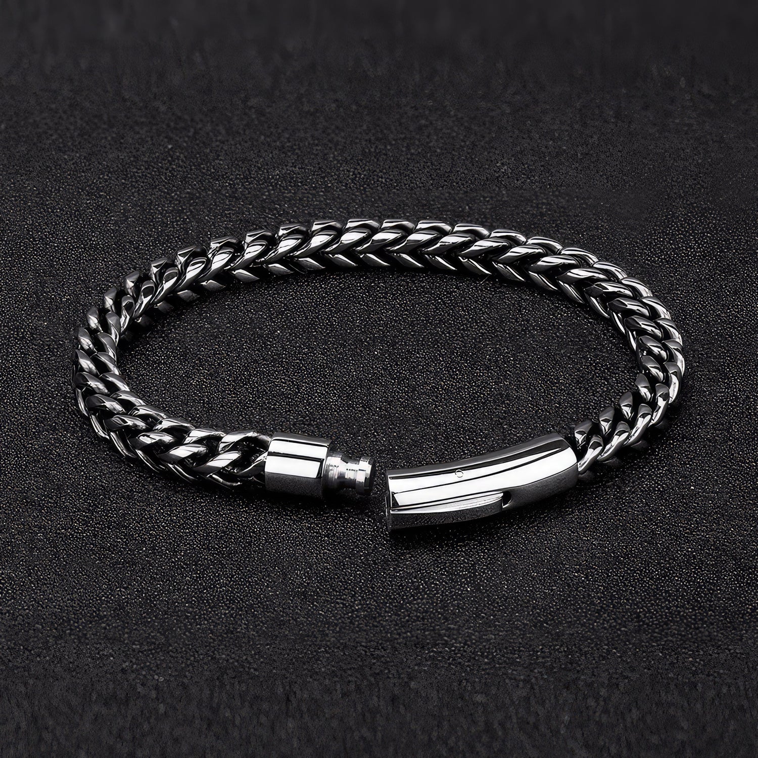 Men's Stainless Steel Double Link Bracelet