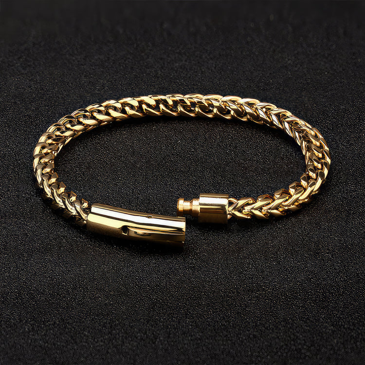 Double Link Bracelet For Men