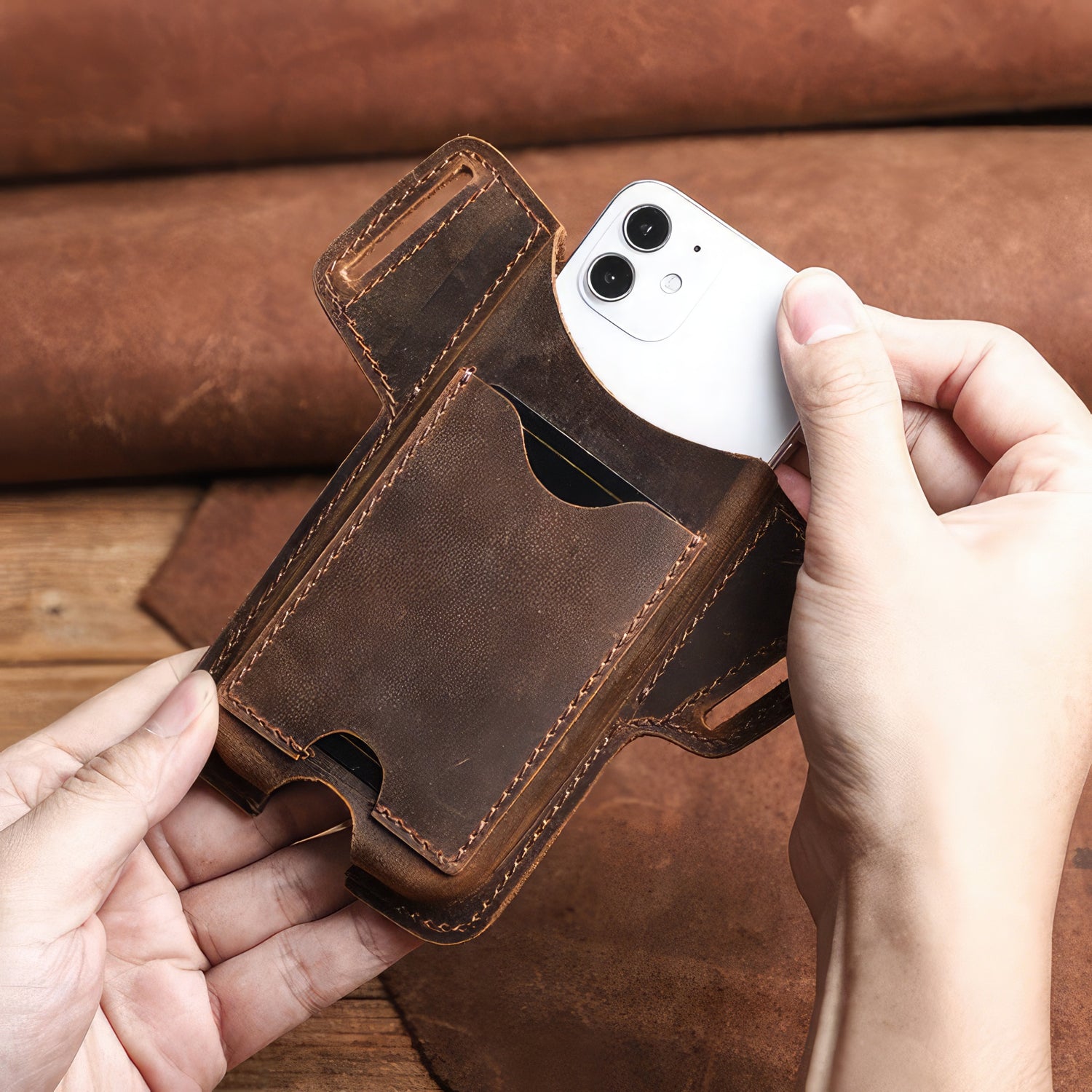 Leather Cell Phone Holster