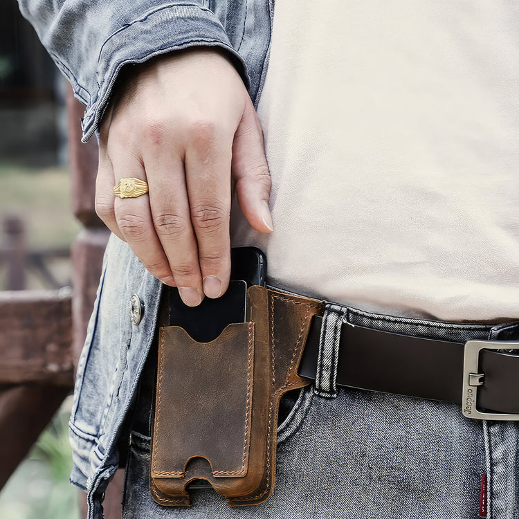 Leather Phone Holster For Men