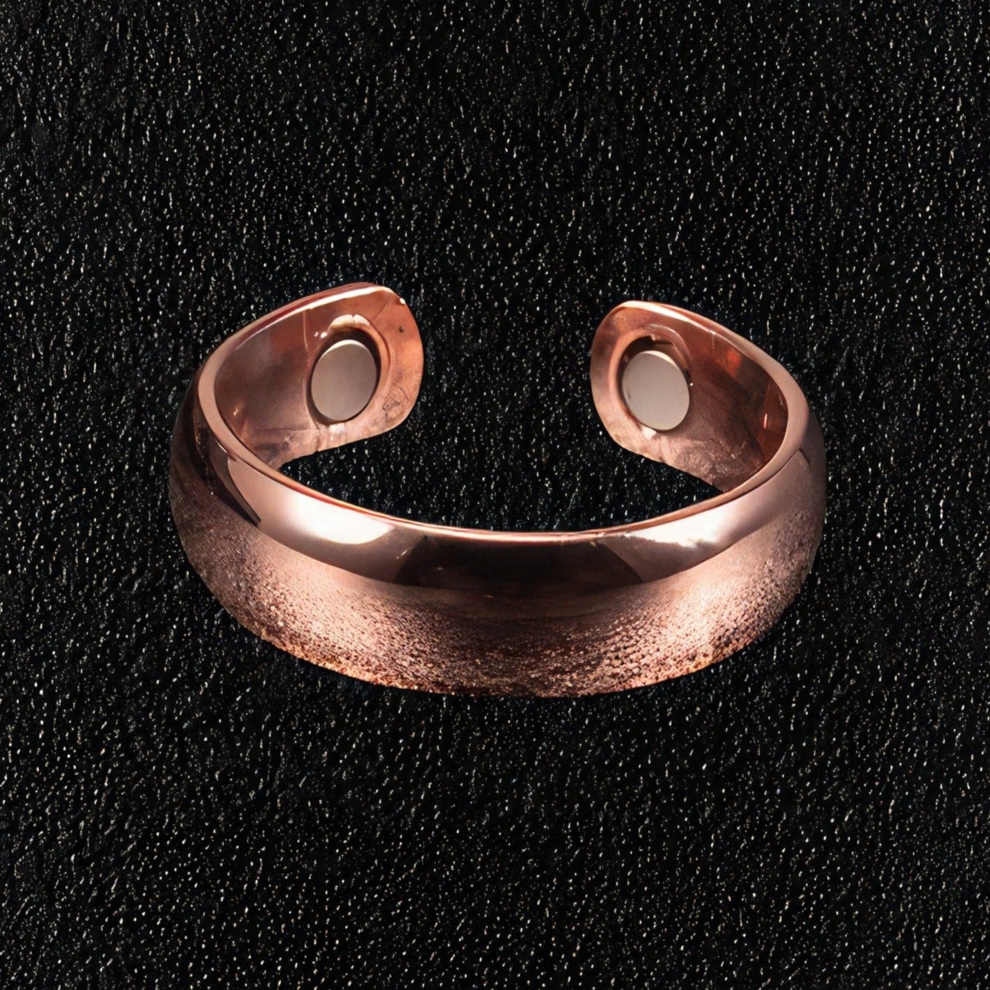 Men's Shiny Minimalist Magnetic Copper Ring