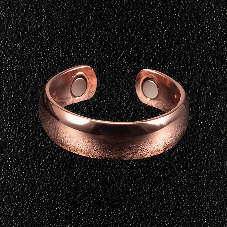Men's Shiny Minimalist Magnetic Copper Ring