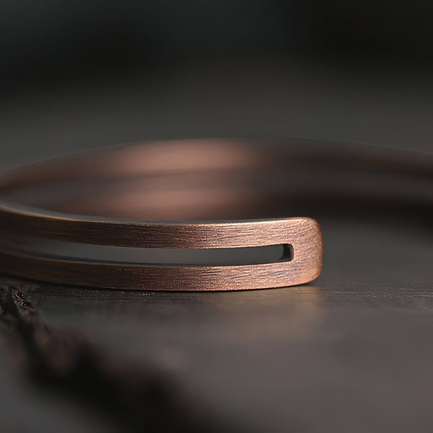 Hand Crafted Double Banded Copper Bangle