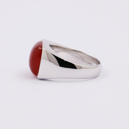Sterling Silver Red Onyx Ring