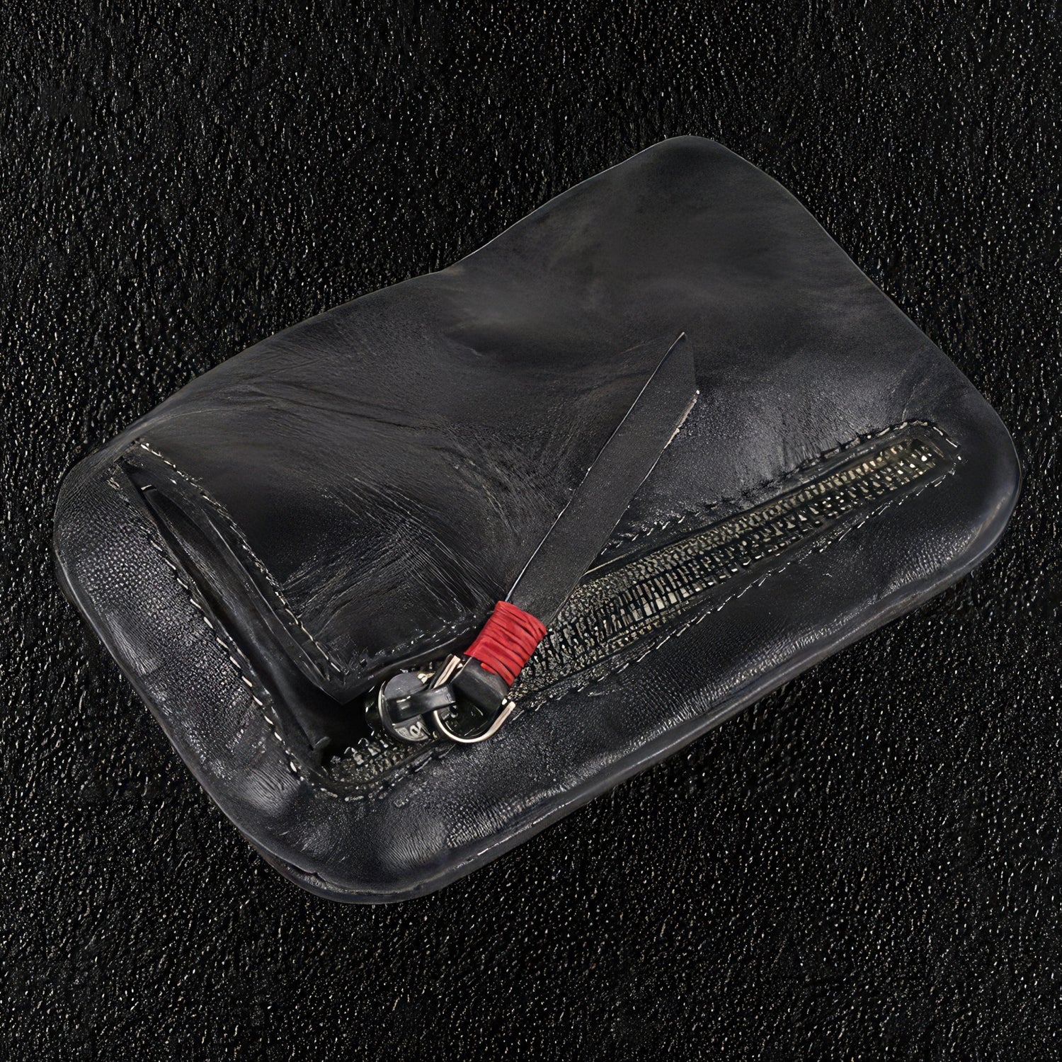 Black Soft Leather Coin Wallet