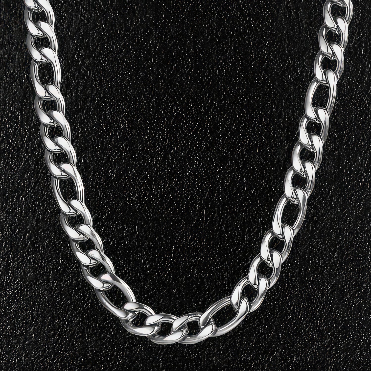 Stainless Steel Figaro Necklace For Men
