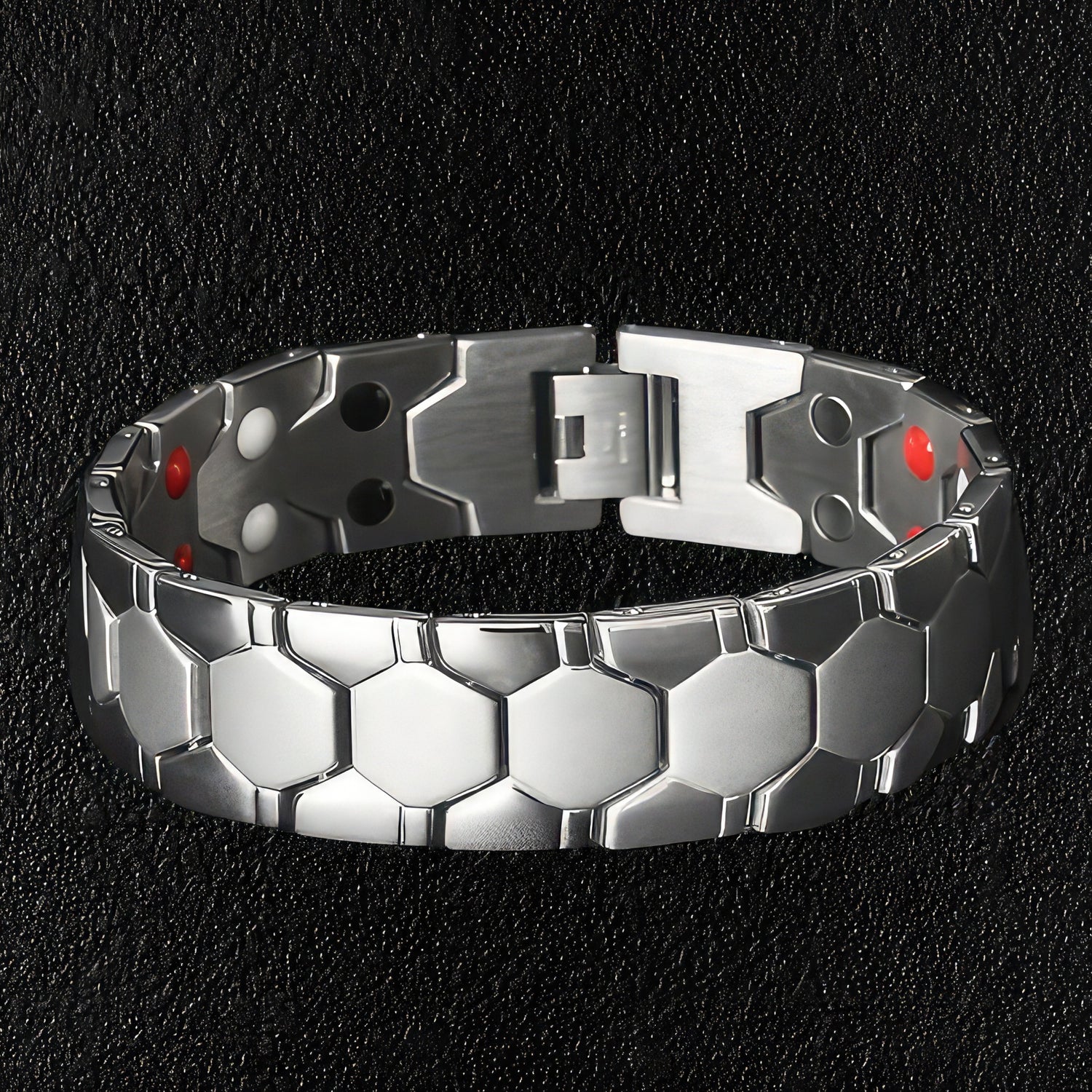 Steel Hexagon Bracelet