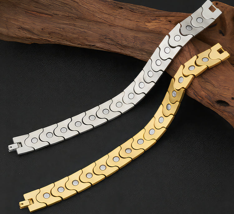Stainless Steel Wave Bracelet For Men