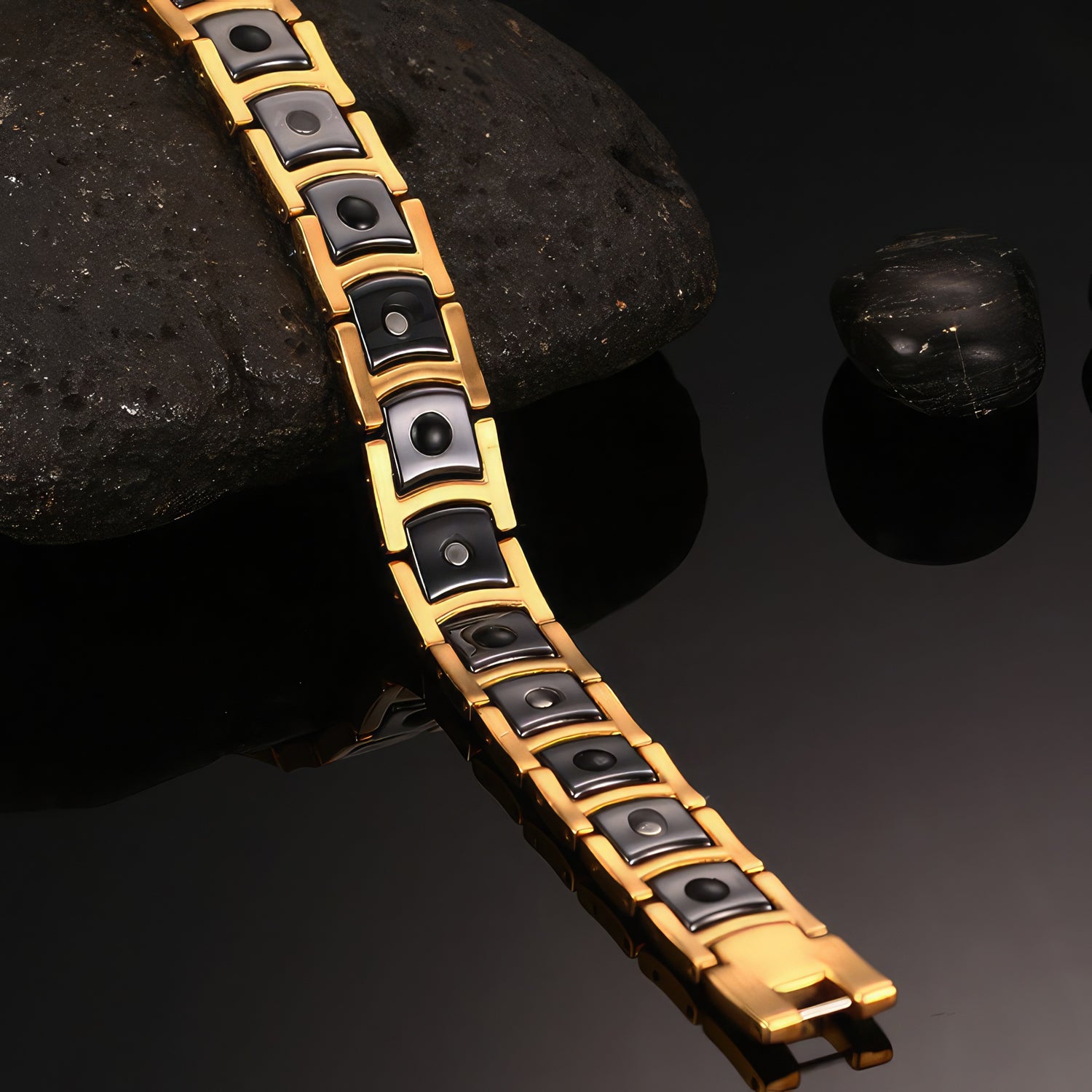 Man's Steel & Ceramic Bracelet