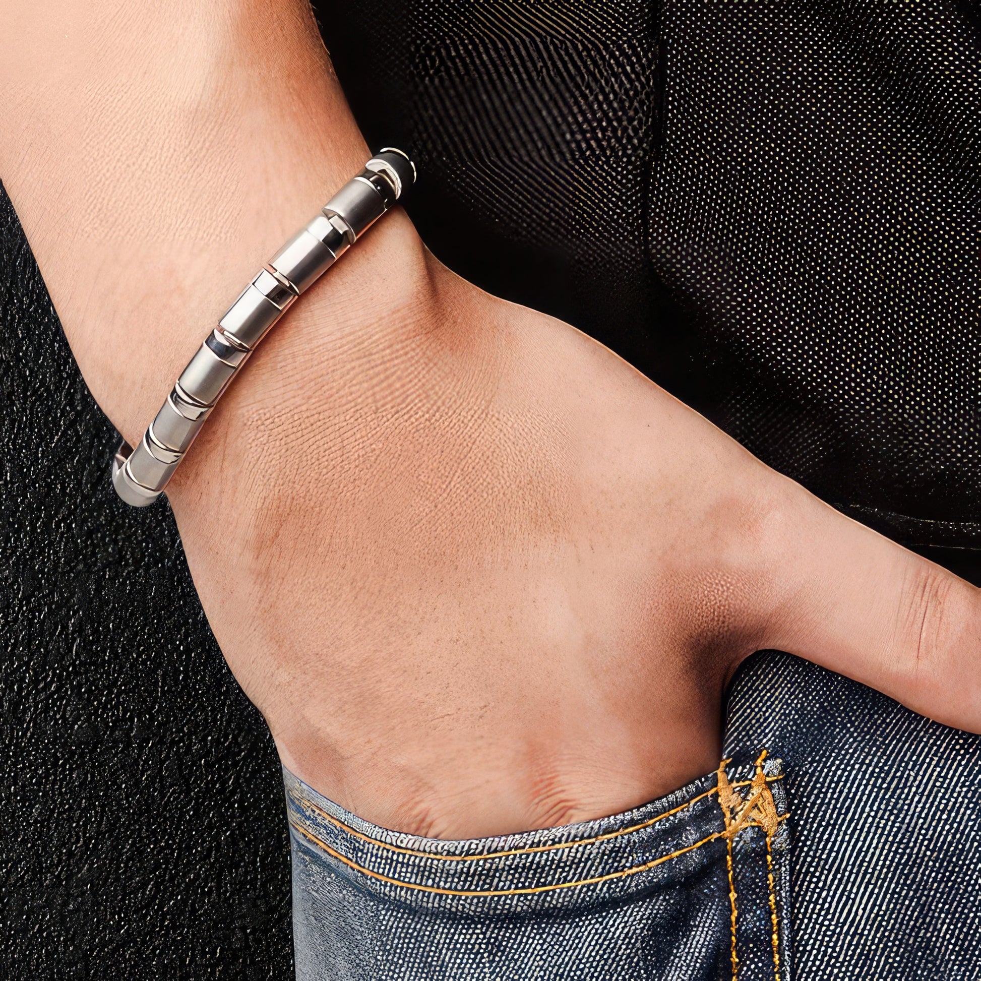 Men's Titanium & Germanium Bracelet