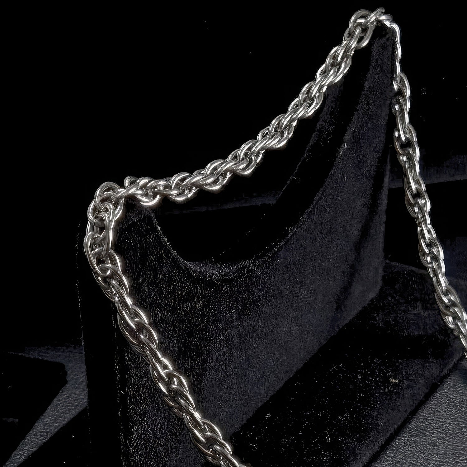 Men's Titanium Twist Link Chain Necklace