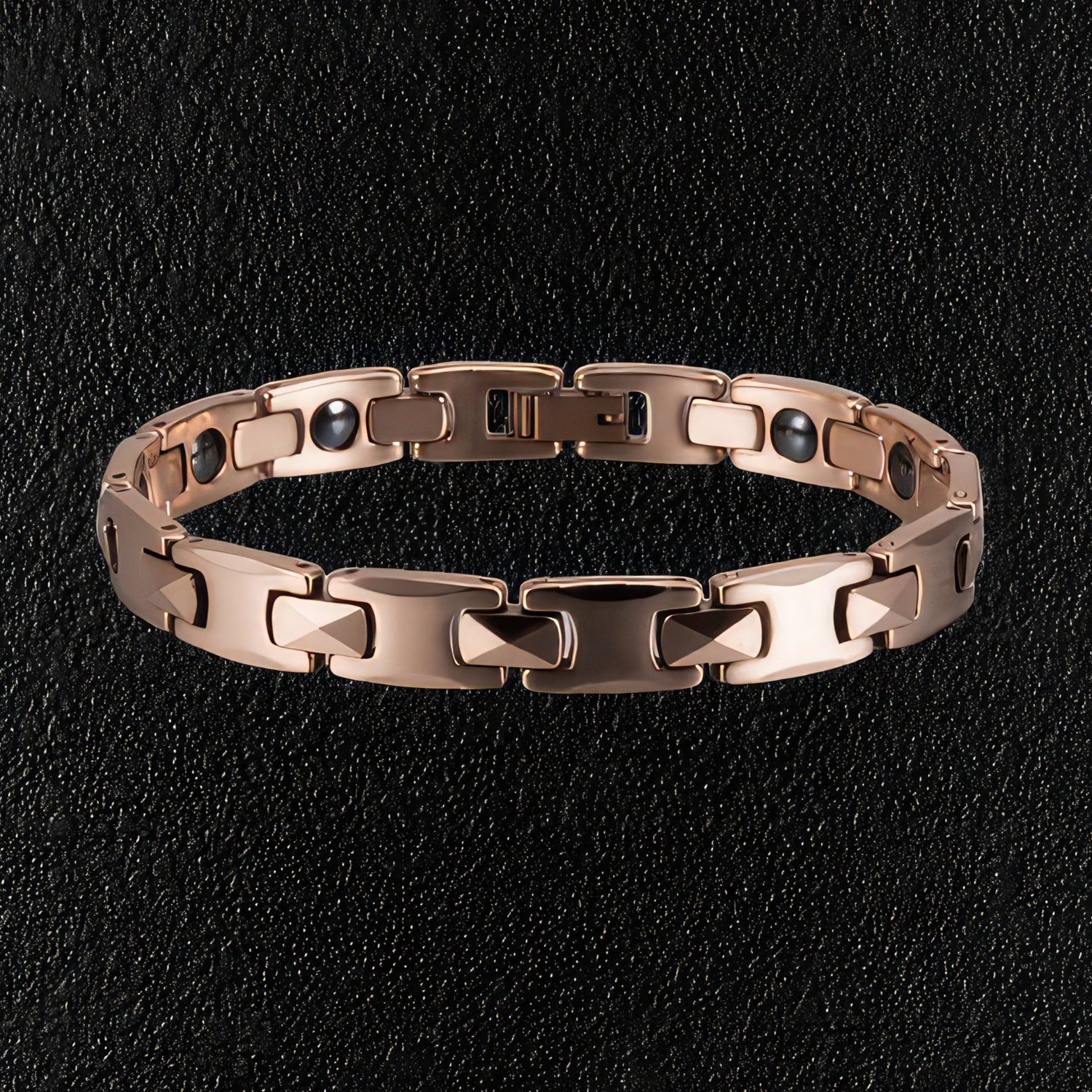 Men's Rose Gold Tungsten Bracelet