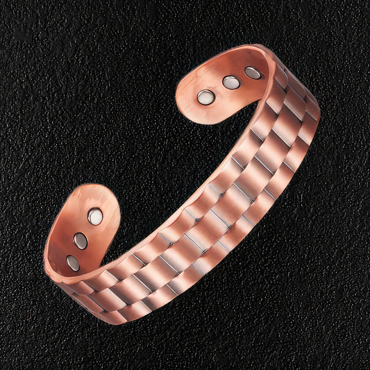 Men's Wide Copper Cuff Bracelet