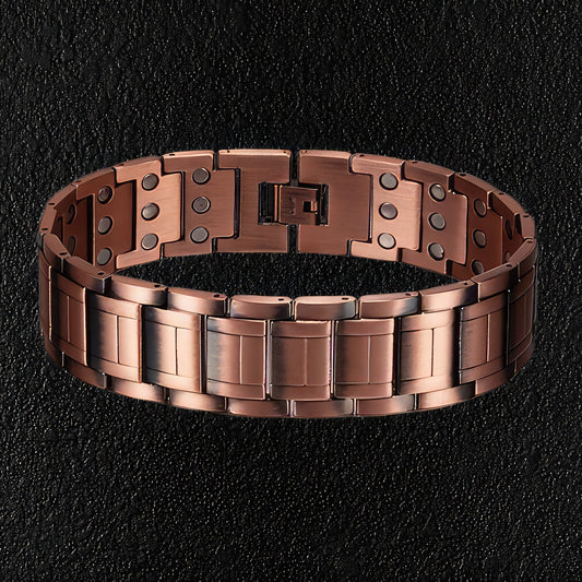 Men's Wide Pure Copper Bracelet