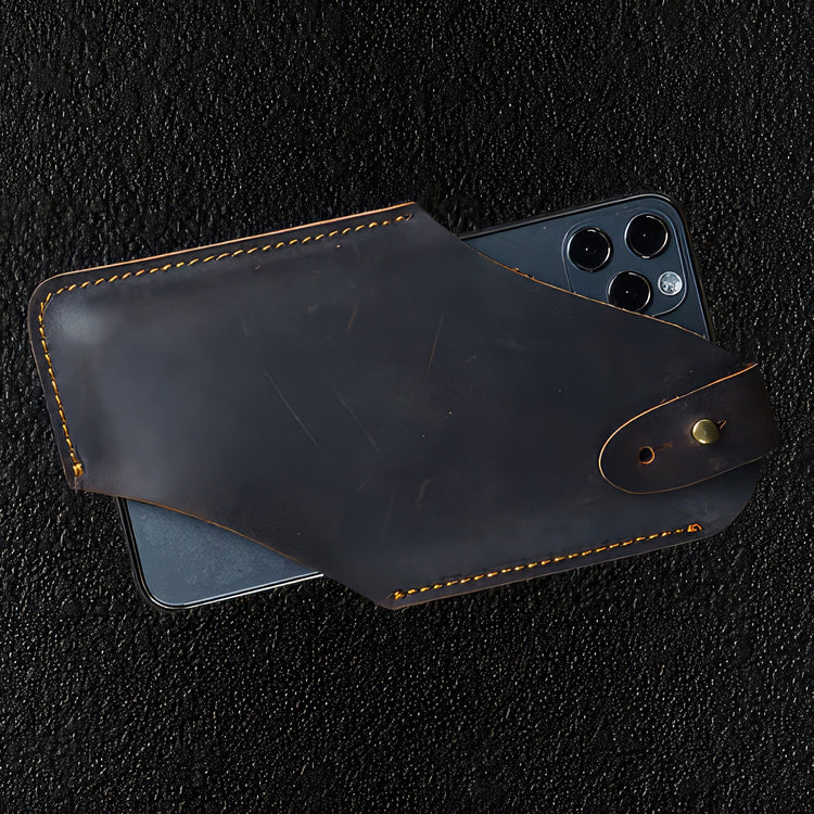 Men's Minimalist Leather Phone Holster