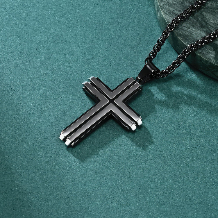 Modern Style Cross & Necklace