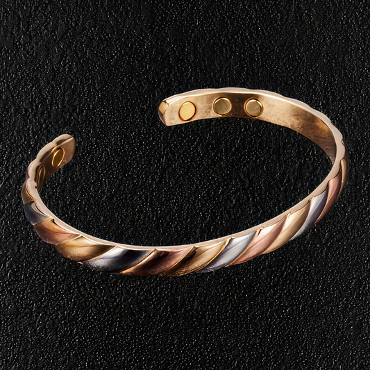 Men's Multi Colour Copper Cuff Bracelet