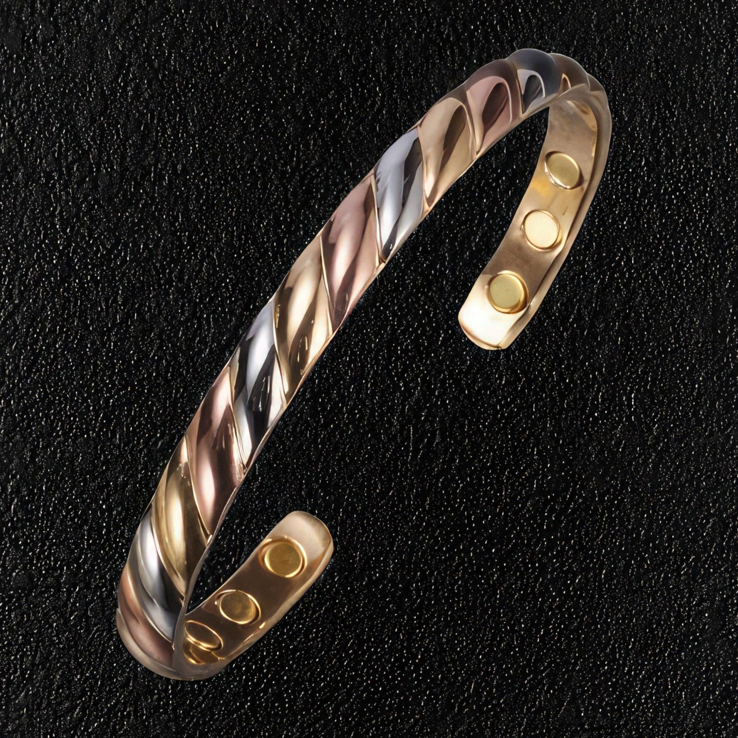 Multi Colour Copper Cuff Bracelet