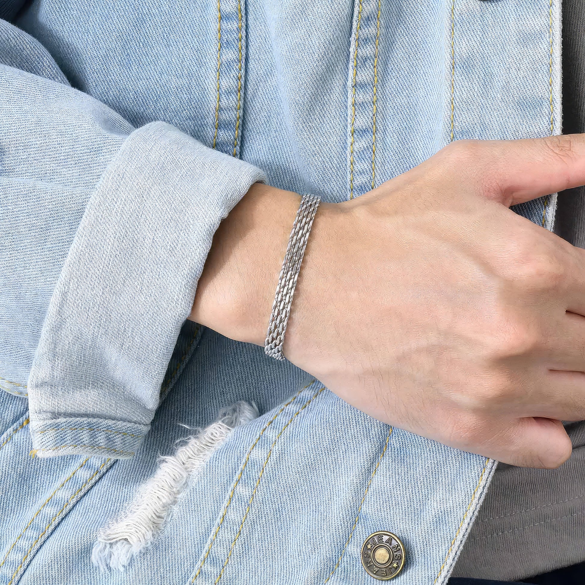 Lad's Multi-link Chain Bracelet