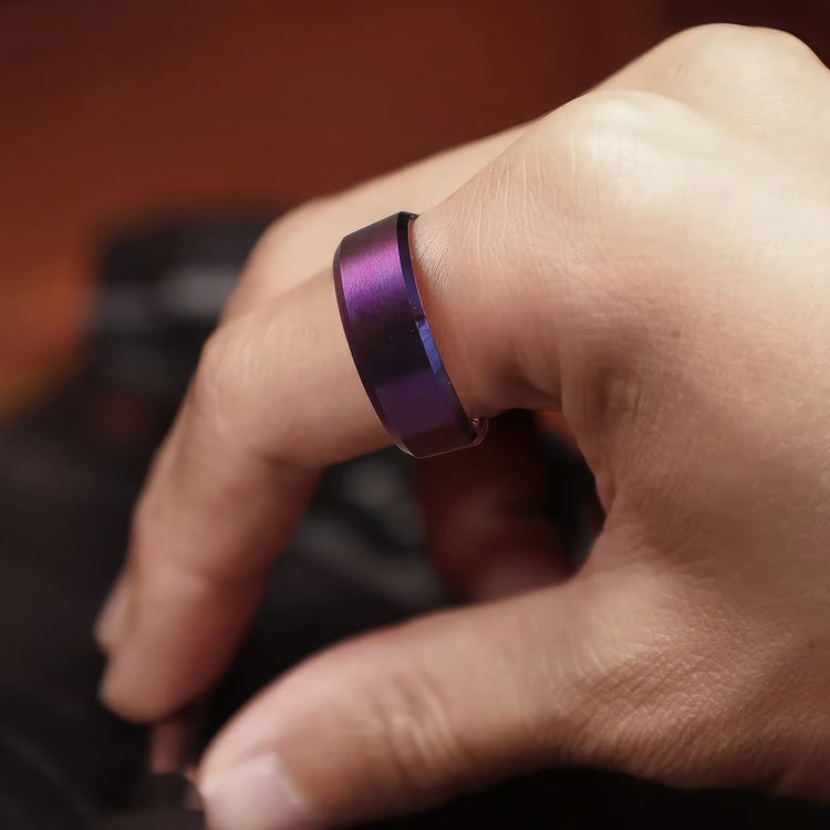 Stainless Steel Purple Ring
