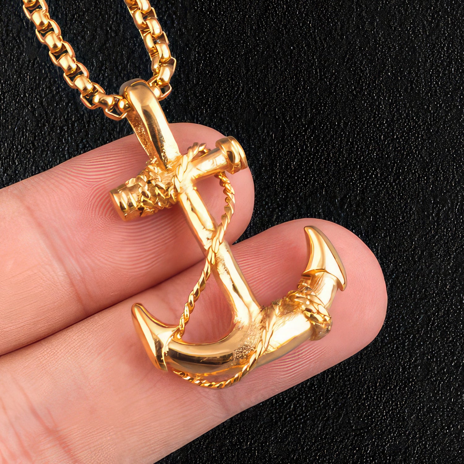 Fisherman's Anchor Pendant & Necklace