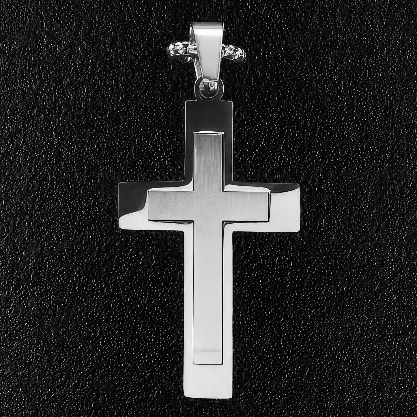 Sleek Modern Cross Pendant & Necklace