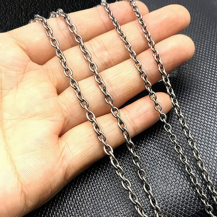 Men's Titanium O Link Necklace