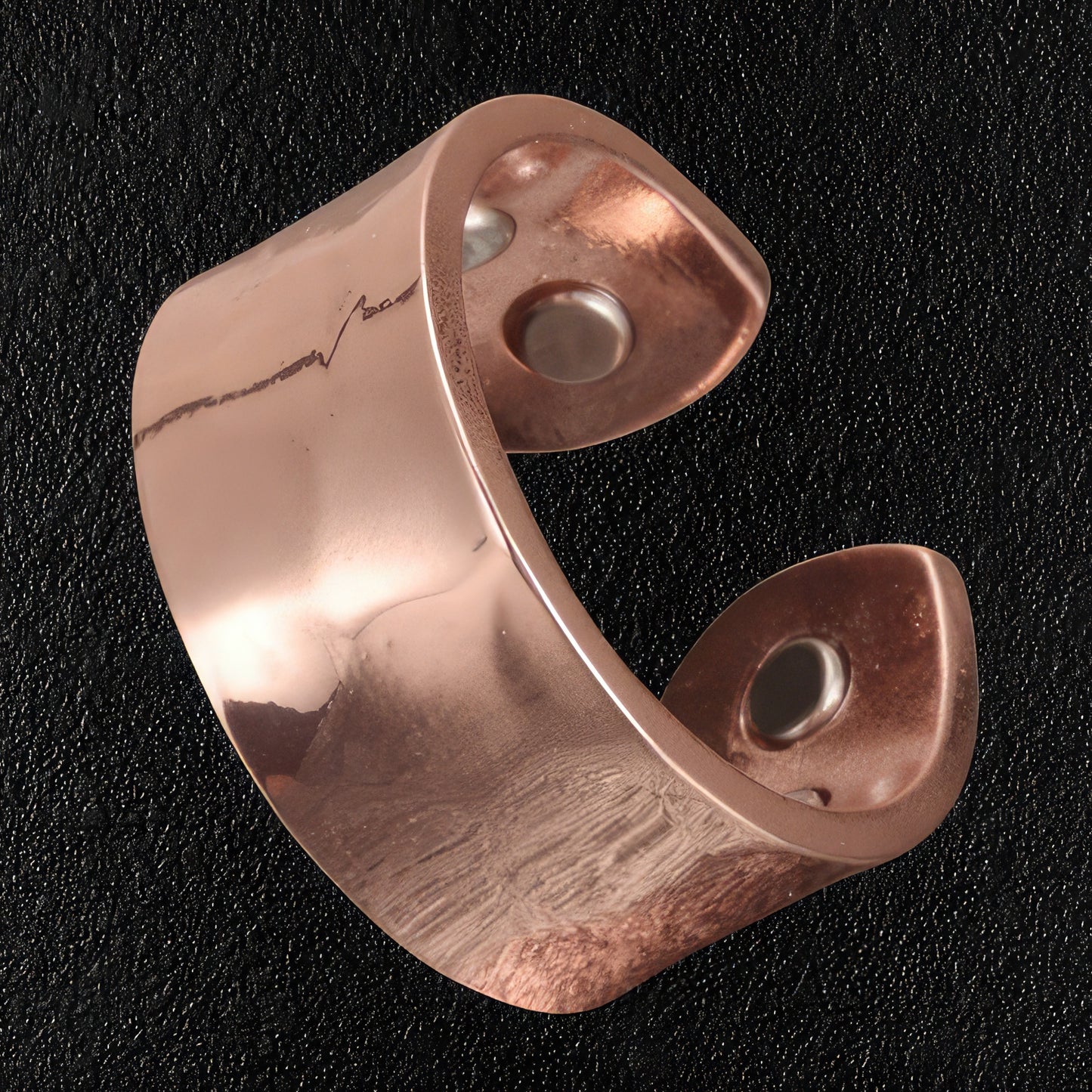 Wide Concave Copper Ring