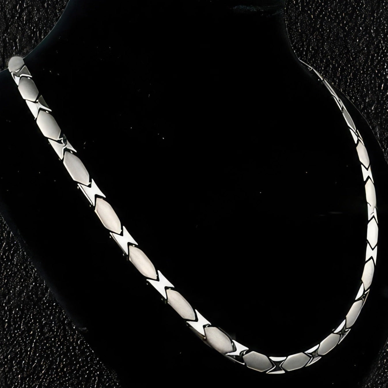 Pure Titanium X Link Choker Necklace