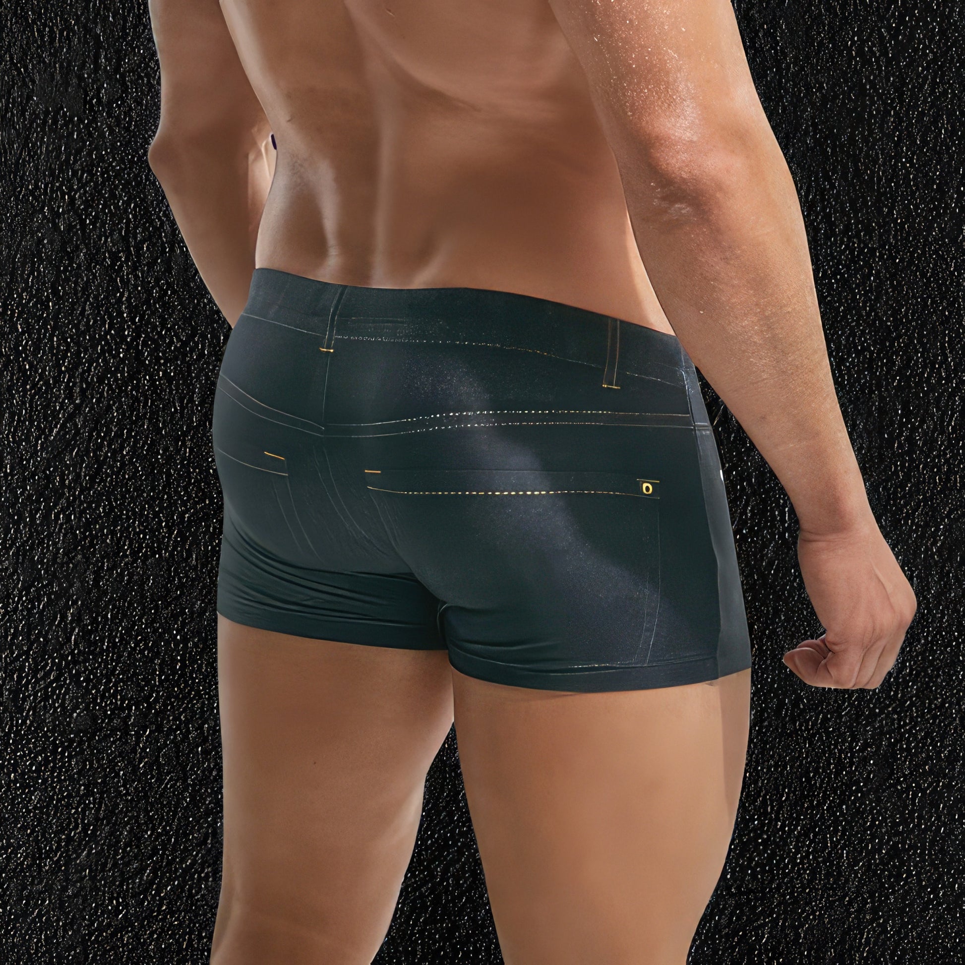 Denim Look Swimmers Shorts