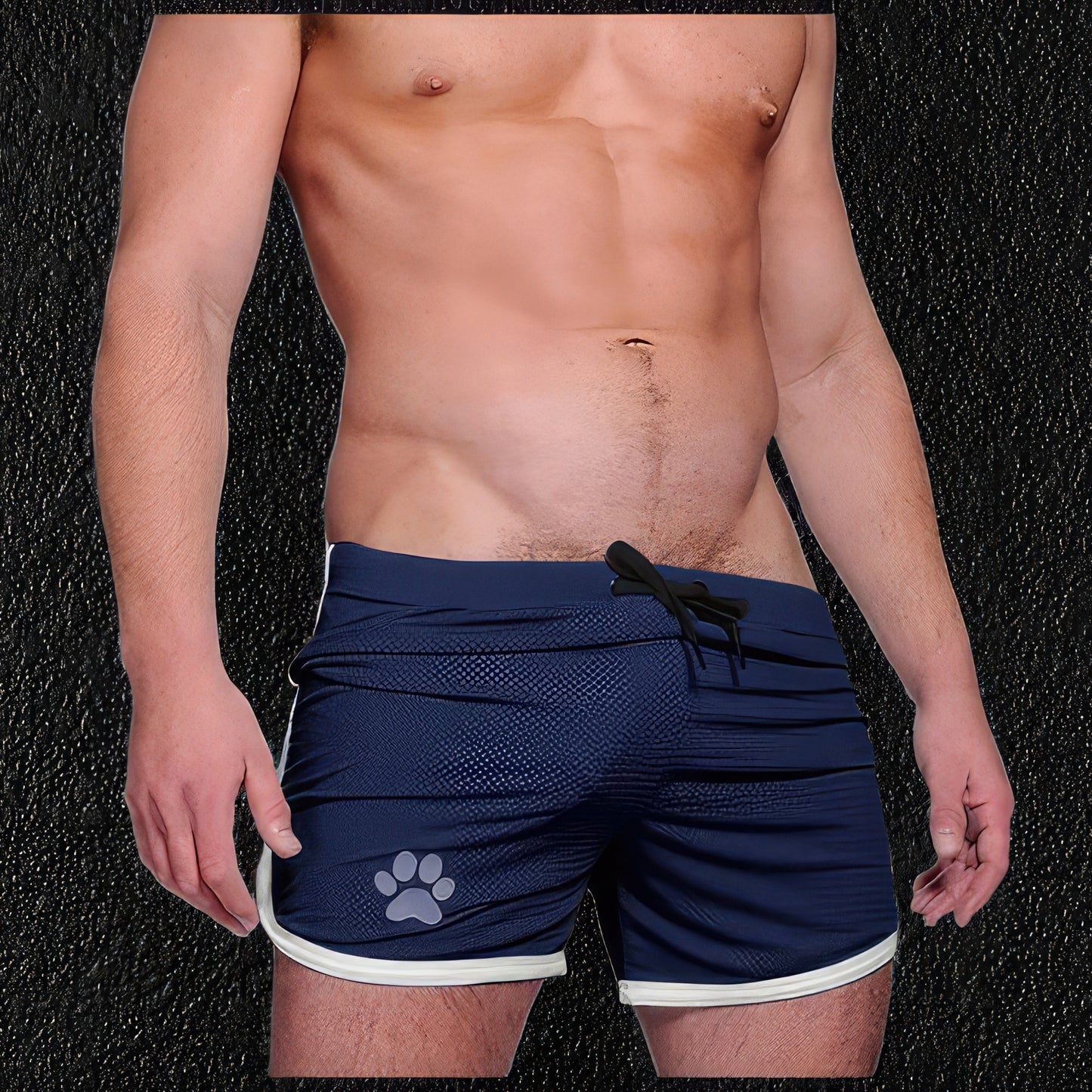 Love Me Love My Puppy Shorts - Blue