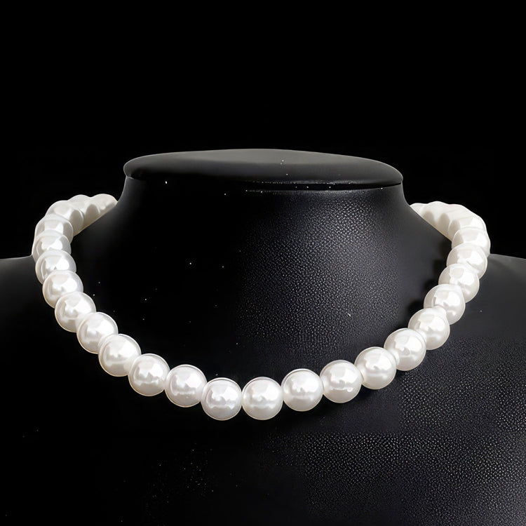 Cultured Pearl Necklace W. Real 925 Silver Clasp For Men Women 4-10mm All  Length