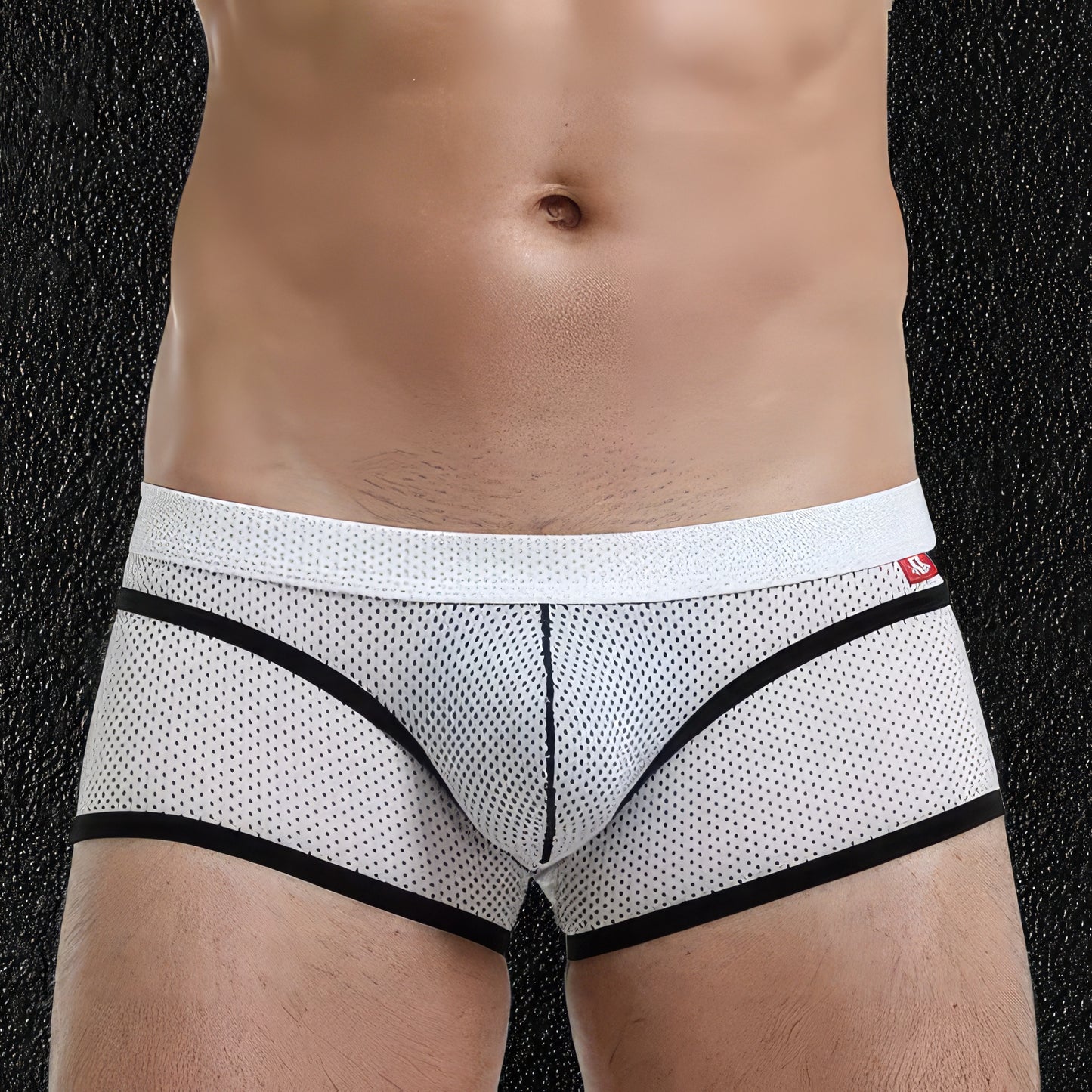 Men's Bulge Focus White Briefs