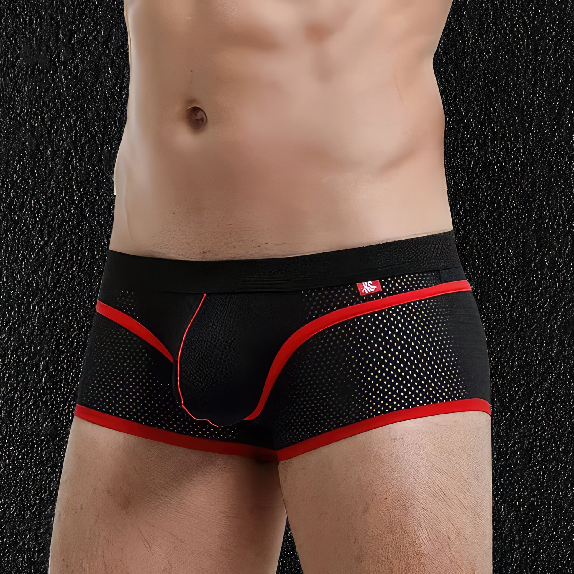 Men's Bulge Focus Black Briefs