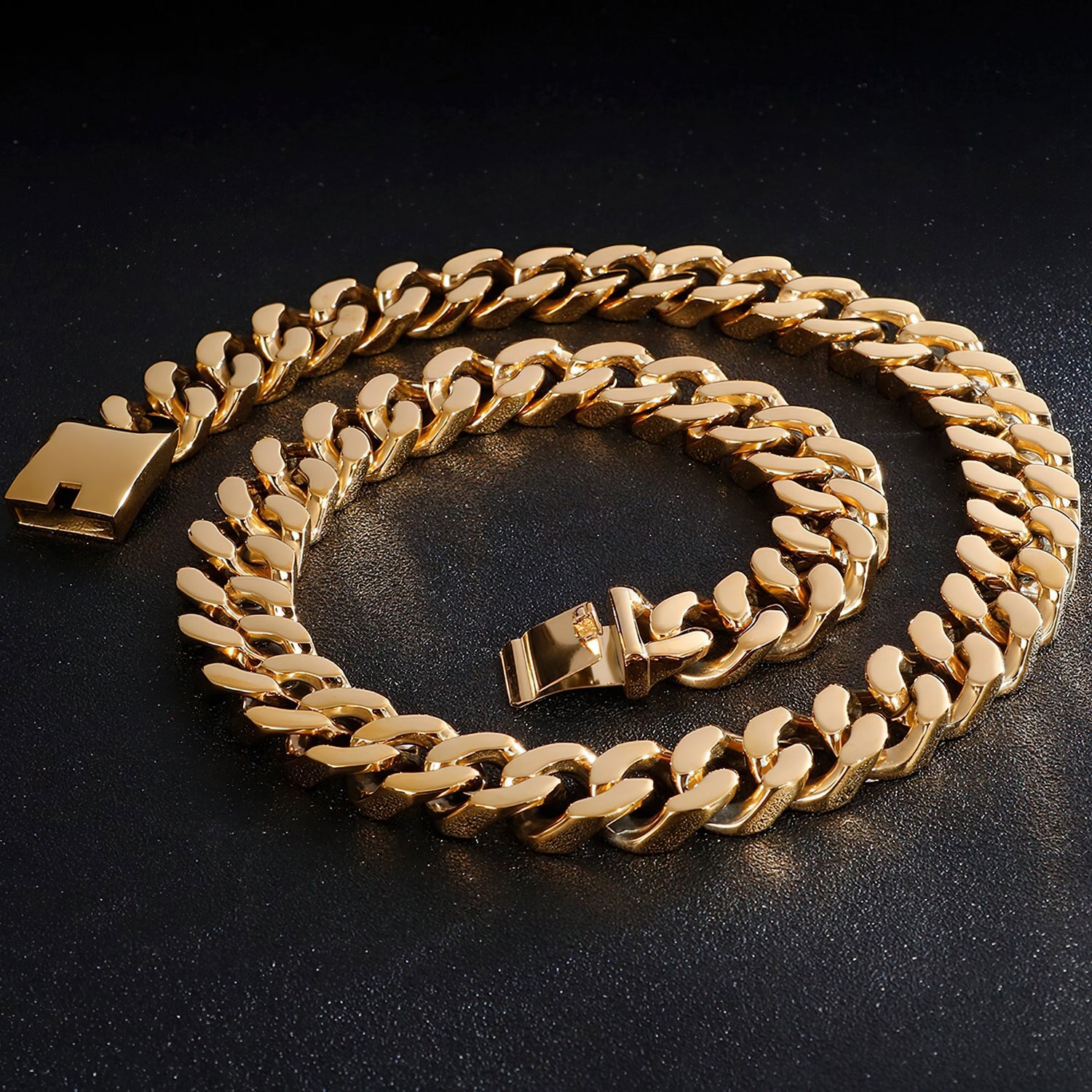 Gold Stainless Cuban Link Chain