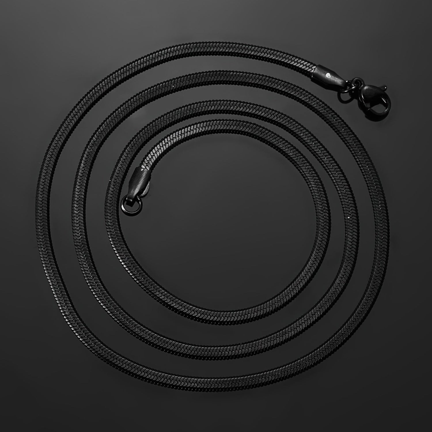 Black Blade Chain Necklace For Men