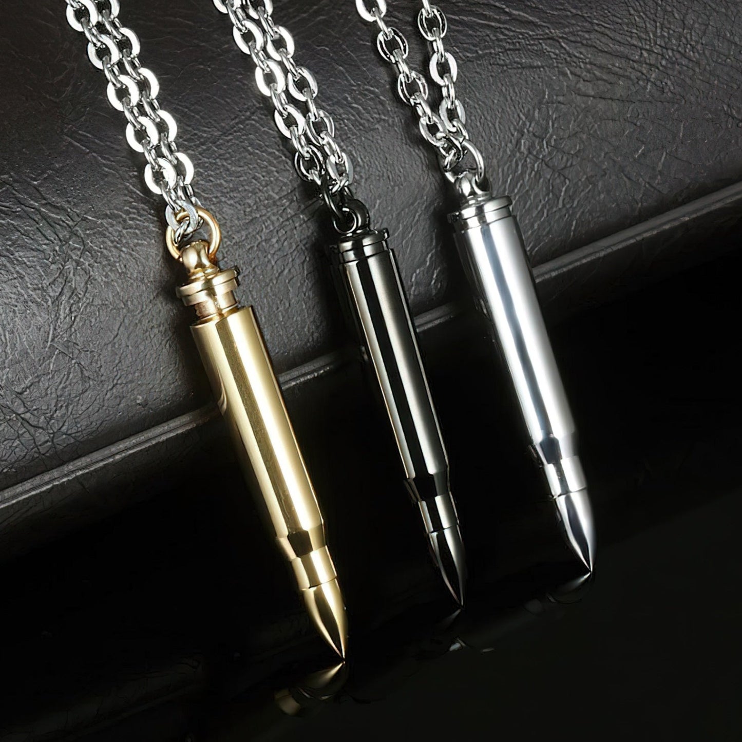 Stainless Steel Bullet Pendant