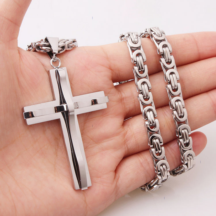 Crucifix & Byzantine Necklace