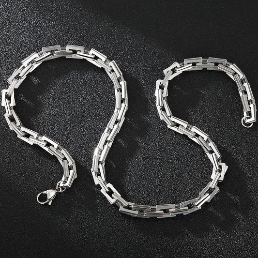 Men's Double Link Necklace